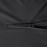 SC Solid Long Sleeve Zipper Skinny Jumpsuit HNIF-2134