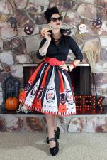 SC Fashion Halloween Print Skirt (Without Belt ) NK-8062