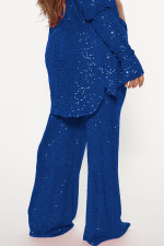 SC Fashion Sequins High Waist Straight Pants ME-8218