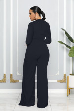 SC Fashion Solid Color Long Sleeve Jumpsuit MIL-L366