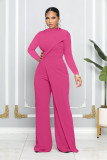 SC Fashion Solid Color Long Sleeve Jumpsuit MIL-L366