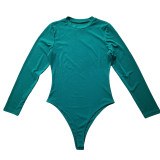 SC Casual Solid Long Sleeve Bodysuit+Tassel Lace Pants Sports Suits AIL-223