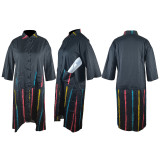 SC Colorful Print Splicing Half Sleeve Shirt Dress TE-4478