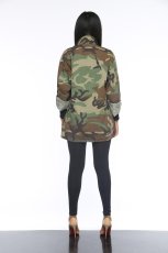 SC Plus Size Casual Camouflage Print Coat ME-Q045