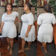 SC Plus Size Solid Pullover Dress 5XL OSM-6084