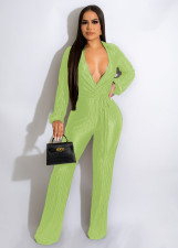 SC Sexy Long Sleeve Low-Cut Bandage Jumpsuit HEJ-8222