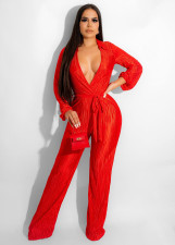 SC Sexy Long Sleeve Low-Cut Bandage Jumpsuit HEJ-8222