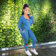 SC Plus Size Casual Print Hooded Coat And Pants Two Piece Set QXTF-8813