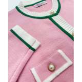 SC Fashion Knits Splicing Long Sleeve Cardigan Coat OSM-4381