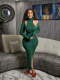 SC Solid Color High Collar Tank Top And Split Dress Two Piece SetZDF-31263