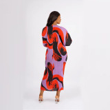 SC Casual Fashion Print Maxi Dress YF-10307