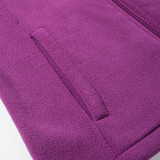 SC Plus Size Thickened Warm Zipper Fleece Coat MAE-M839