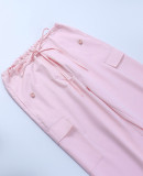 SC Casual Solid Color Drawstring Pant MA-Y532