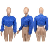 SC Solid Color Long Sleeve Short Baseball Jacket WSYF-5959