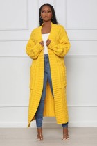 SC Winter Thickened Plush Sweater Long Coat RUF-9999