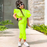SC Kids Girls Fashion Solid Sleeveless Jumpsuit GMYF-Y0021