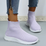 SC Fashion Short Knit Sock Boots TWZX-770