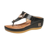 SC Beach Clip Toe Slope Heel Slippers TWZX-L209
