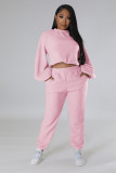 SC Casual Solid Long Sleeve Pant Two Piece Set QZYD-1172