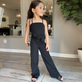 SC Kids Girls Solid Sling Loose Jumpsuit GMYF-Y0110