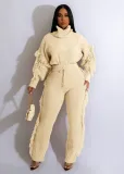 SC Solid Color Knits Long Sleeve Tassel Two Piece Set CM-8646