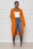 SC Casual Solid Color Long Knitted Cardigan Coat TR-1241