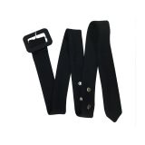 SC Solid Waist Belt Shawl Sleeve Coat BY-6125