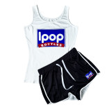 SC Casual Sports Print Tank Top And Shorts Two Piece Set SHD-9415