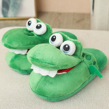 SC Cartoon Crocodile Home Warm Plush Slippers GJCF-L198