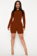 SC Solid Color Long Sleeve Sport Romper ME-8269