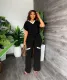 SC Casual Short Sleeve Straight Pants Summer 2 Piece Set GYLY-9887