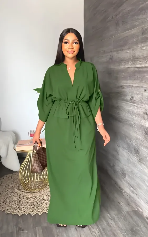 SC Loose Casual Side Split Maxi Dress GYLY-9860