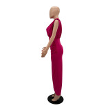 SC Sleeveless High Waist Irregular Split Long Dress GYLY-9910