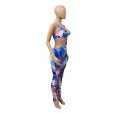 SC Sexy Sling Print Jumpsuit QXTF-8843