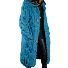 SC Plus Size Solid Sweater Coat GBLH-216#
