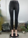 SC Fashion Tight High Waist PU Leather Pants GSMJ-6855
