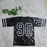 SC Casual Letter Sequin Loose Dress CY-0027