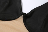SC Splice Mesh See-through Slim Fit Midi Dress GYME-1738680