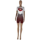 SC Casual T-shirt Print Sling Shorts 2 Piece Set NYMF-5069