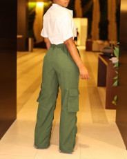 SC Casual Solid Pleated Straight Pant MTY-6712