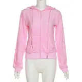 SC Fashion Hooded Zipper Slim Sport Coat XEF-20563
