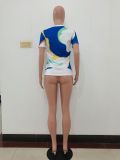 SC Casual Print Short Sleeve T-shirt JRF-195