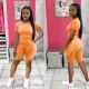 SC Printed Casual Sports Short Sleeve Shorts Two Piece Set OY-6501