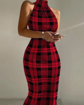 SC Plus Size Print Sleeveless Dress GSRX-9002