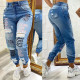 SC Fashion Letter Print Jeans OD-8534