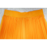 SC Print Short Sleeve Long Skirt Two Piece Set YF-10386