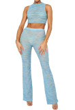 SC Casual Solid Color Vest Pants Two Piece Set ME-8296