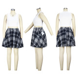 SC Fashion Plaid Print Skirt XHSY-19544