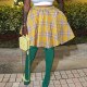 SC Fashion Plaid Print Skirt XHSY-19544