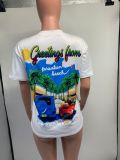 SC Printed Casual Short Sleeve T-shirt GDNY-1013
